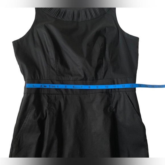 Banana Republic Black Sleeveless Cotton Blend Dress Sz 6 - Picture 3 of 10